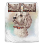 Poodle Portrait Print Duvet Cover Bedding Set