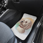 Poodle Portrait Print Front and Back Car Floor Mats
