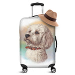 Poodle Portrait Print Luggage Cover