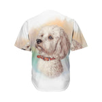 Poodle Portrait Print Men's Baseball Jersey