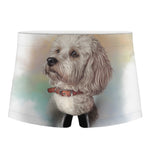 Poodle Portrait Print Men's Boxer Briefs