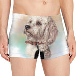 Poodle Portrait Print Men's Boxer Briefs