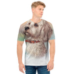 Poodle Portrait Print Men's T-Shirt