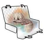 Poodle Portrait Print Pet Car Back Seat Cover