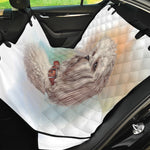 Poodle Portrait Print Pet Car Back Seat Cover