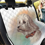 Poodle Portrait Print Pet Car Back Seat Cover