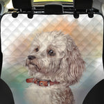 Poodle Portrait Print Pet Car Back Seat Cover