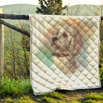 Poodle Portrait Print Quilt