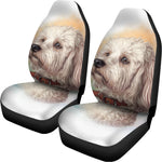 Poodle Portrait Print Universal Fit Car Seat Covers