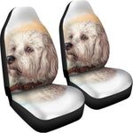 Poodle Portrait Print Universal Fit Car Seat Covers