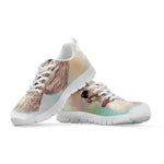 Poodle Portrait Print White Sneakers
