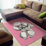 Poodle With Glasses Print Area Rug