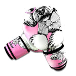 Poodle With Glasses Print Boxing Gloves