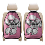 Poodle With Glasses Print Car Seat Organizers