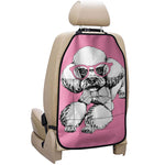 Poodle With Glasses Print Car Seat Organizers