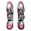 Poodle With Glasses Print Muay Thai Shin Guards