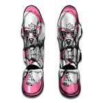 Poodle With Glasses Print Muay Thai Shin Guard