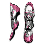 Poodle With Glasses Print Muay Thai Shin Guard