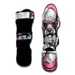 Poodle With Glasses Print Muay Thai Shin Guard