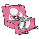 Poodle With Glasses Print Pet Car Back Seat Cover