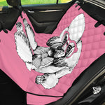 Poodle With Glasses Print Pet Car Back Seat Cover