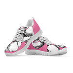 Poodle With Glasses Print White Sneakers