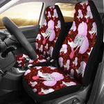 Poodle With Glasses Universal Fit Car Seat Covers GearFrost