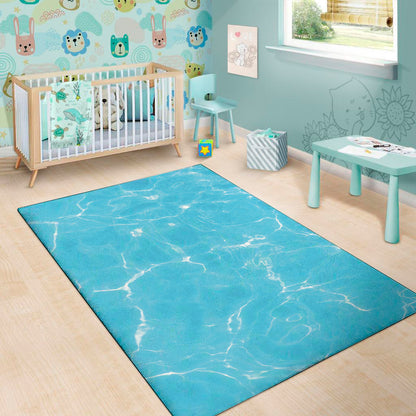 Pool Water Surface Print Area Rug