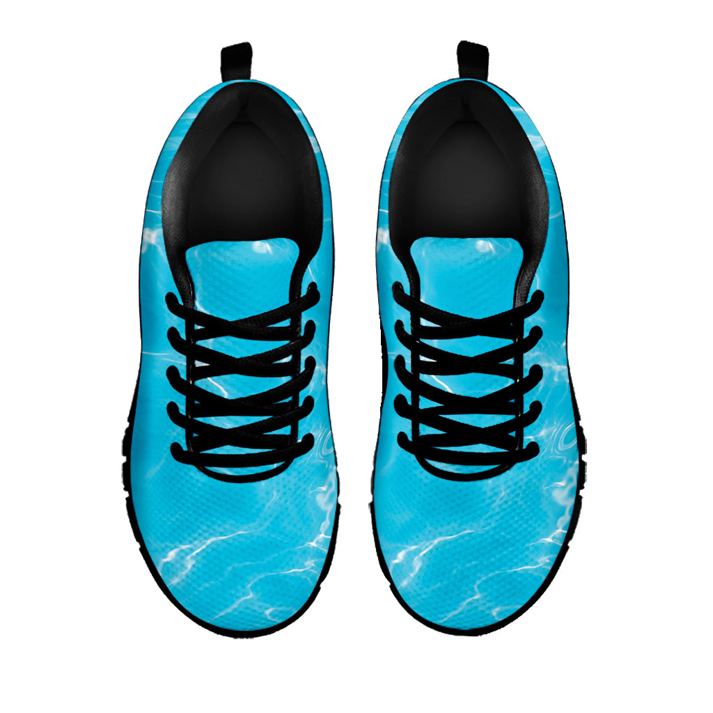 Pool Water Surface Print Black Sneakers