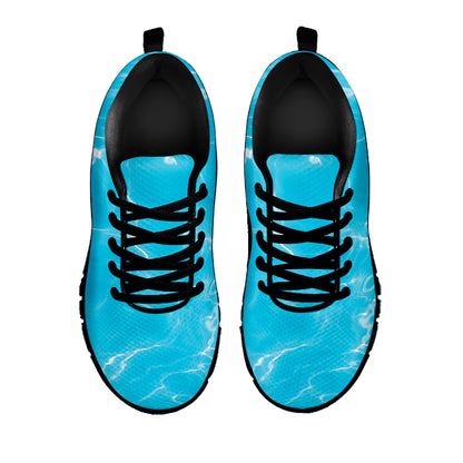 Pool Water Surface Print Black Sneakers