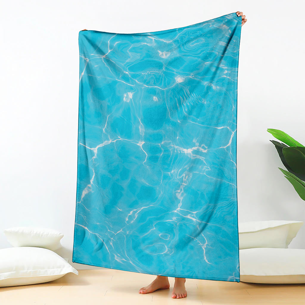 Pool Water Surface Print Blanket