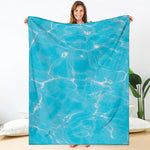 Pool Water Surface Print Blanket