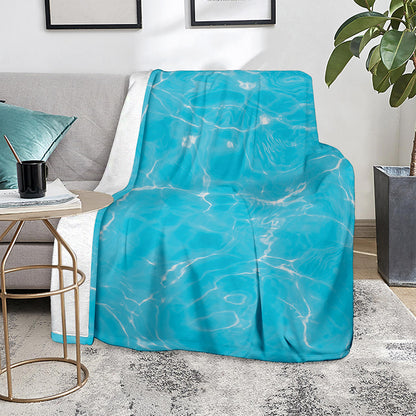 Pool Water Surface Print Blanket