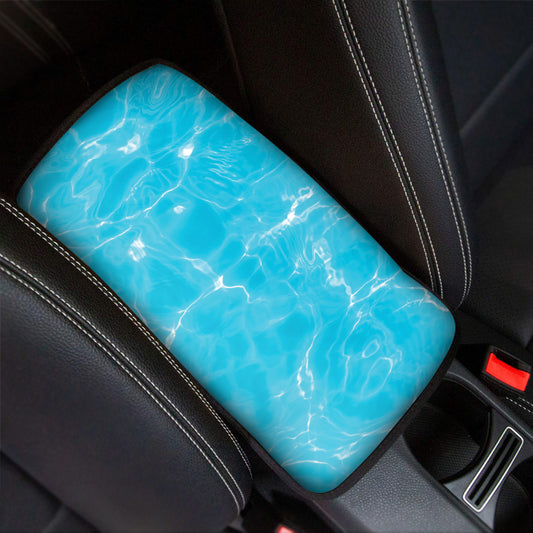 Pool Water Surface Print Car Center Console Cover