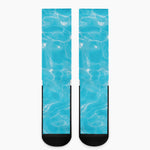 Pool Water Surface Print Crew Socks