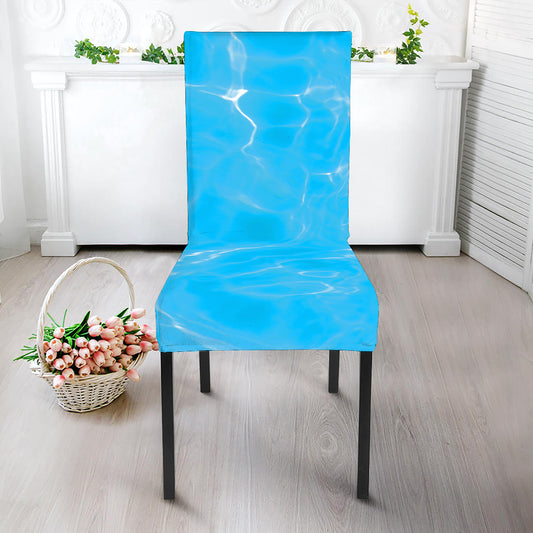 Pool Water Surface Print Dining Chair Slipcover