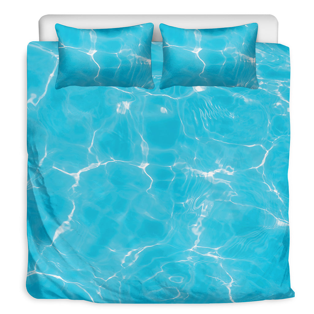 Pool Water Surface Print Duvet Cover Bedding Set