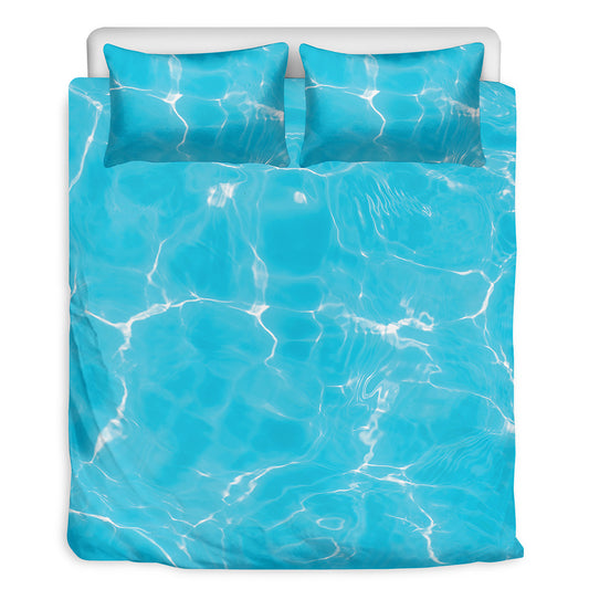Pool Water Surface Print Duvet Cover Bedding Set