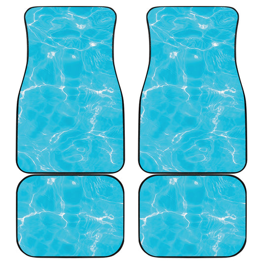 Pool Water Surface Print Front and Back Car Floor Mats
