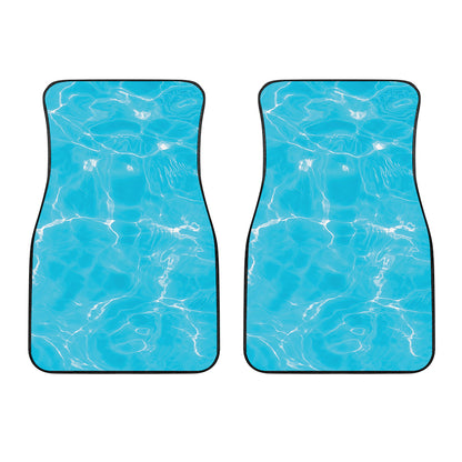 Pool Water Surface Print Front Car Floor Mats