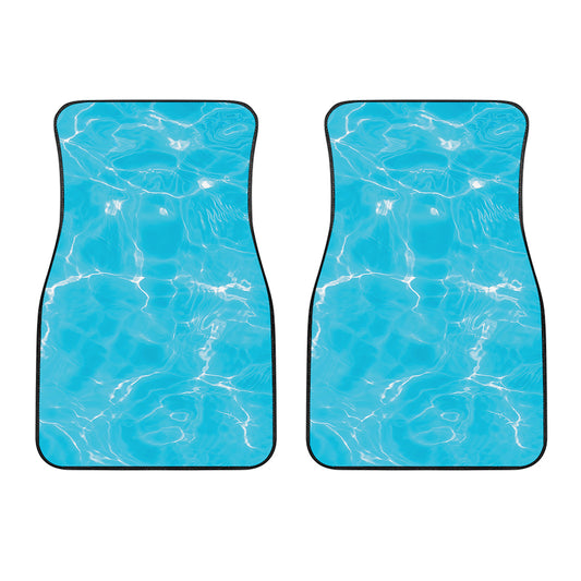 Pool Water Surface Print Front Car Floor Mats