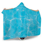 Pool Water Surface Print Hooded Blanket