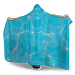 Pool Water Surface Print Hooded Blanket