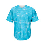 Pool Water Surface Print Men's Baseball Jersey