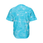 Pool Water Surface Print Men's Baseball Jersey