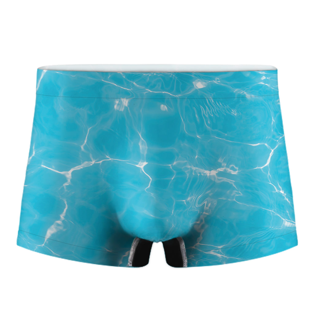 Pool Water Surface Print Men's Boxer Briefs