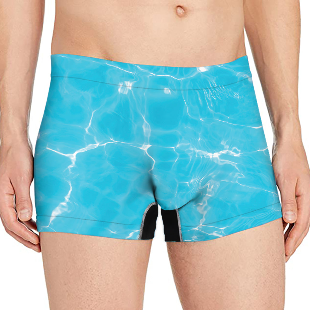 Pool Water Surface Print Men's Boxer Briefs