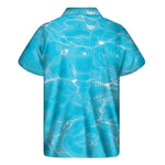 Pool Water Surface Print Men's Short Sleeve Shirt