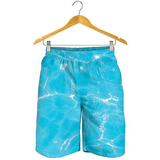 Pool Water Surface Print Men's Shorts