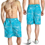 Pool Water Surface Print Men's Shorts